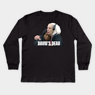 David's Dead - Celebrity Big Brother Kids Long Sleeve T-Shirt